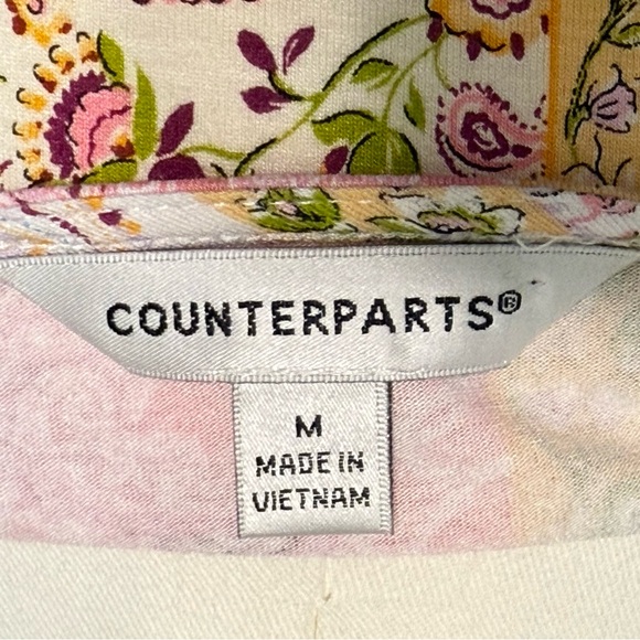 Counterparts Patchwork Paisley Floral Blouse – Size Medium - Picture 6 of 11